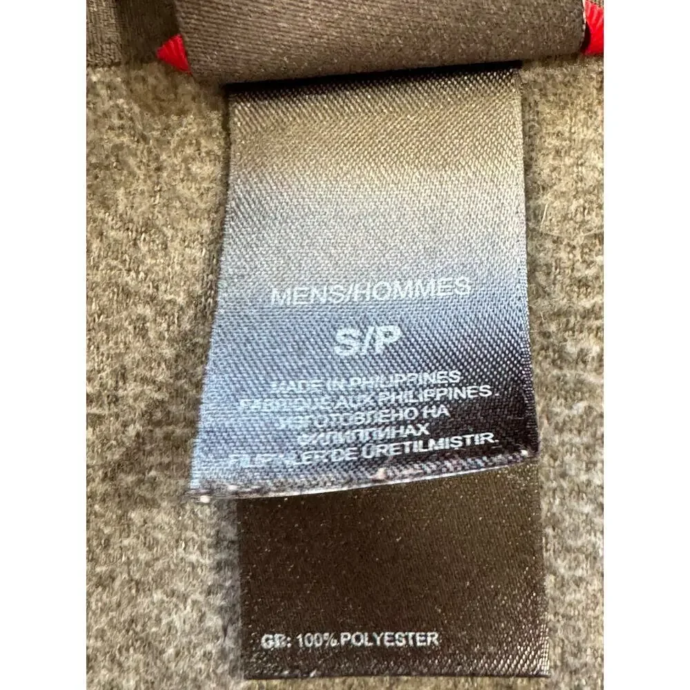 THE NORTH FACE FLEECE, Gray, Mens Small. 1/4 Zip